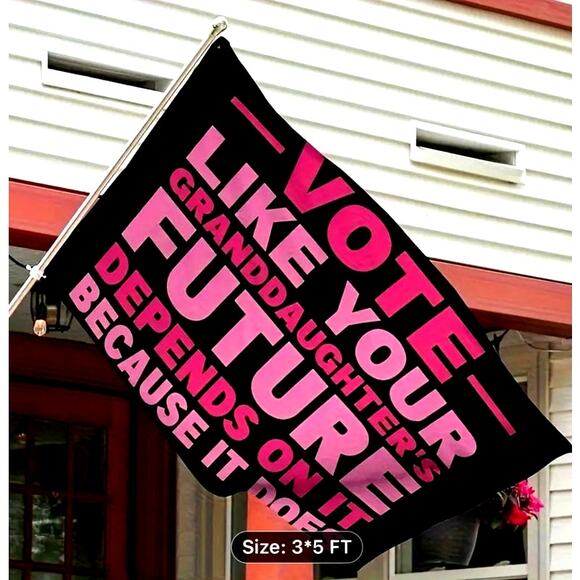 Garden Porch Yard Car Boat Truck RV Political Flag Vote size  3' x 5' - Picture 2 of 9